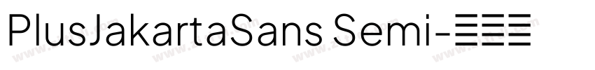PlusJakartaSans Semi字体转换